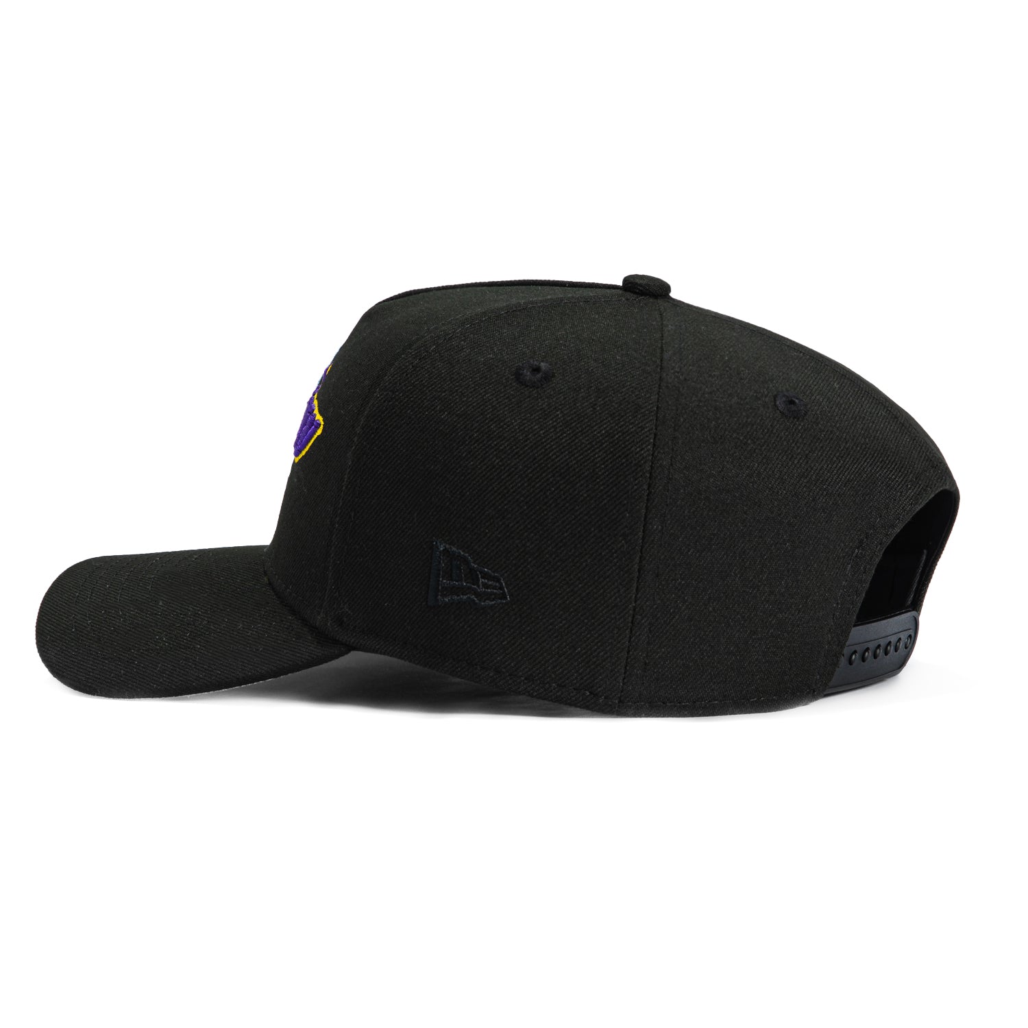 New Era 9Forty A-Frame Los Angeles Lakers Snapback Cap - Black, Purple & Gold NBA Basketball Hat for Men & Women | Game Day, Streetwear & Fan Gear