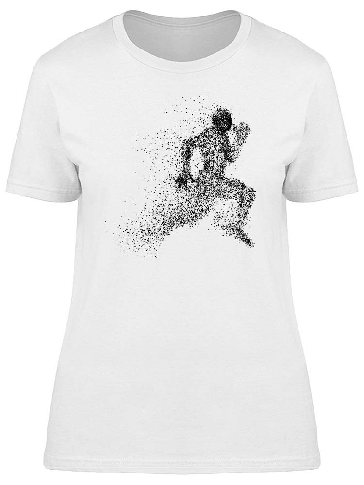 Smartprints Black Dotted Running Man Graphic T-Shirt for Men - Casual Wear, Street Style & Athletic Fashion