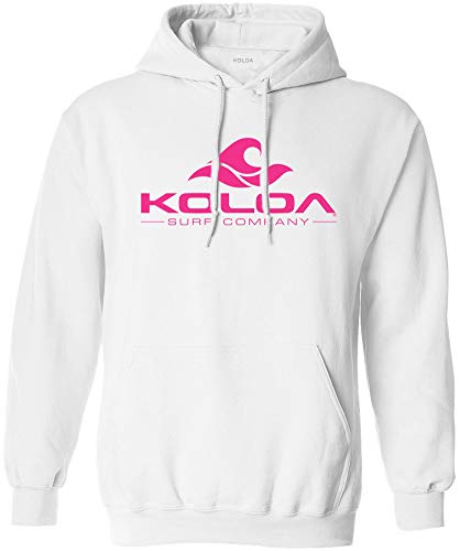 White With Neon Pink Logo