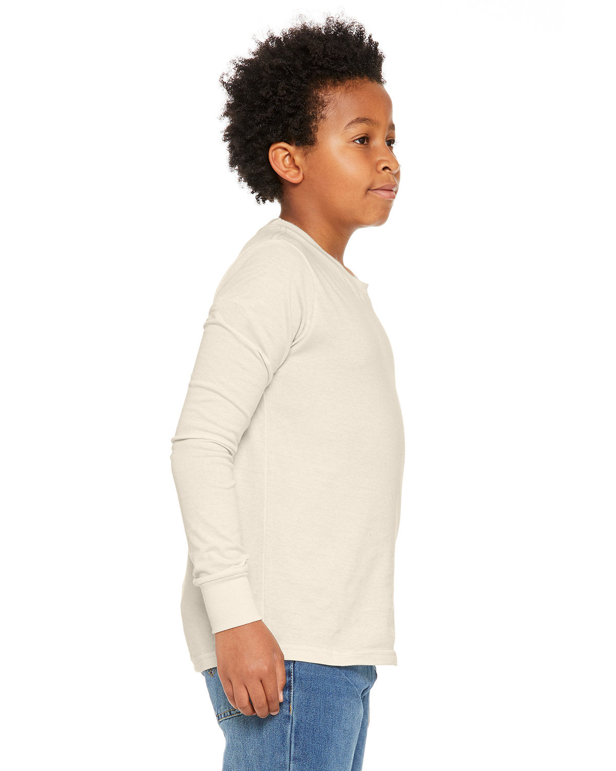 Bella + Canvas 3501Y Youth Long Sleeve T-Shirt - Soft Cotton Jersey Tee for Kids & Teens - Perfect for School, Sports & Everyday Wear