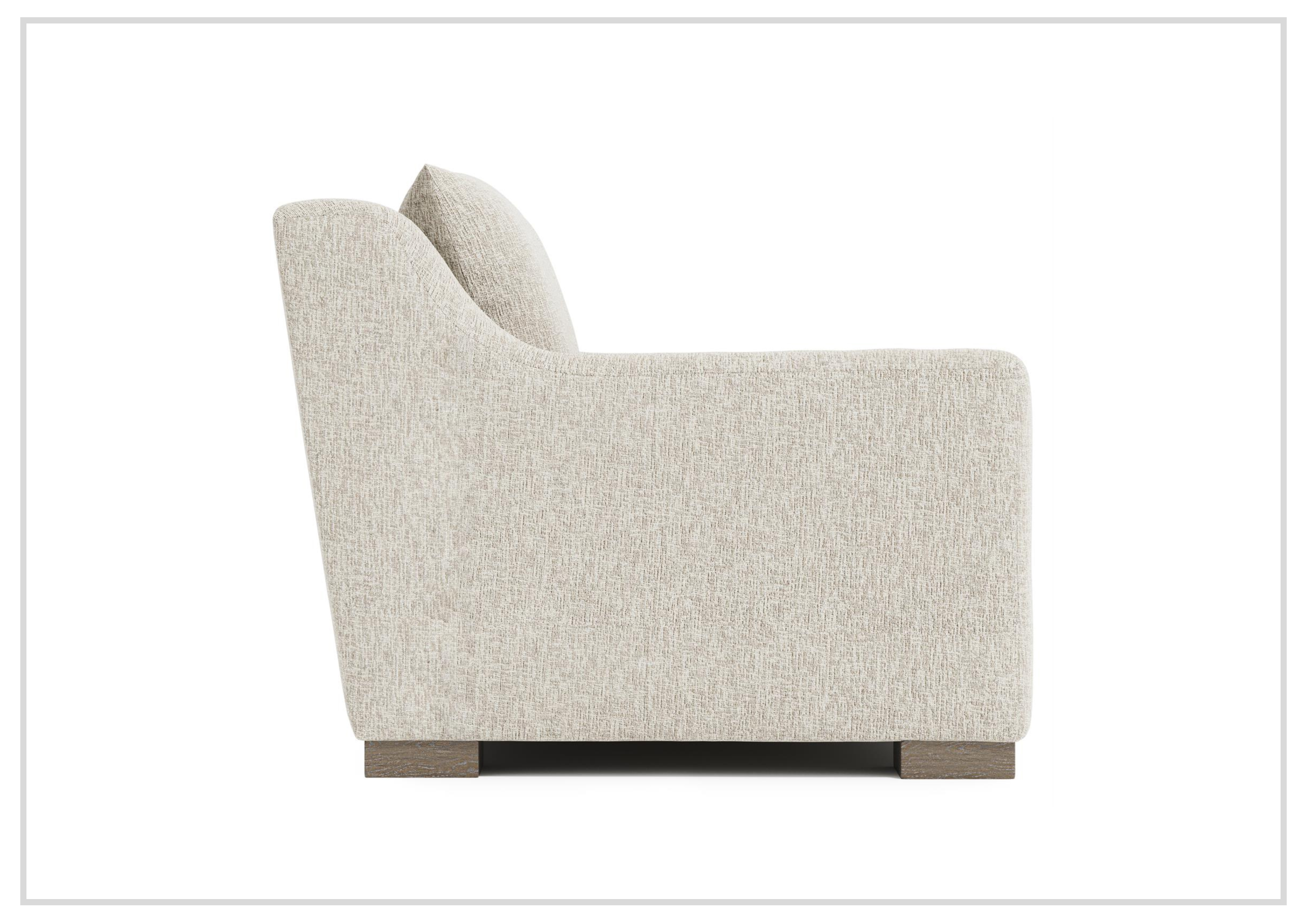 Bernhardt Gabi Fabric Loveseat with Feather Down Cushions - Comfortable Small Sofa for Living Room, Apartment & Cozy Spaces