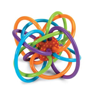 Classic Winkel Baby Rattle - Colorful Sensory Teether Toy for Newborns & Infants - Perfect for Soothing Gums, Early Learning & Playtime Fun