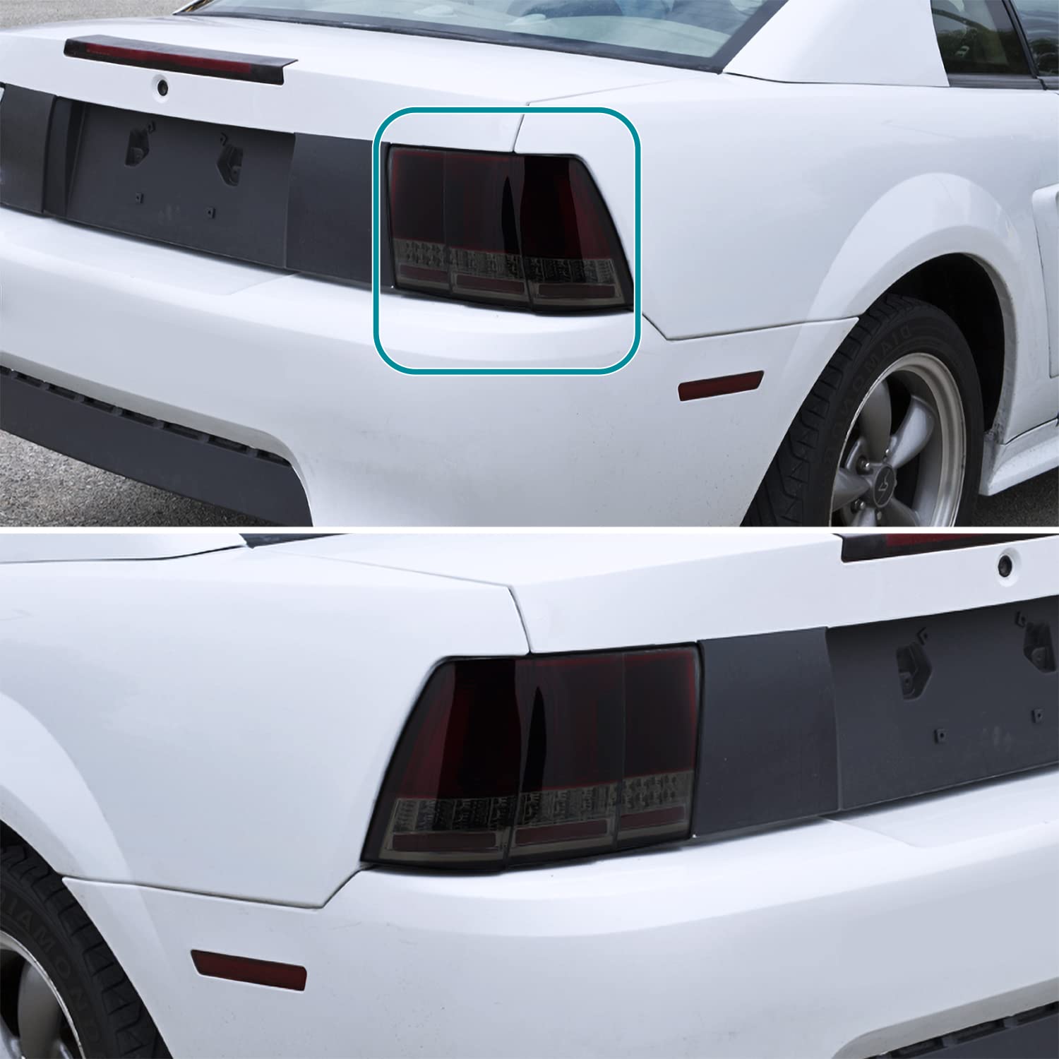 Spec-D Tuning Red Smoke Sequential LED Tail Lights for 1999-2004 Ford Mustang - Left & Right Pair Assembly - Enhanced Night Visibility & Style Upgrade for Street Racing & Car Shows