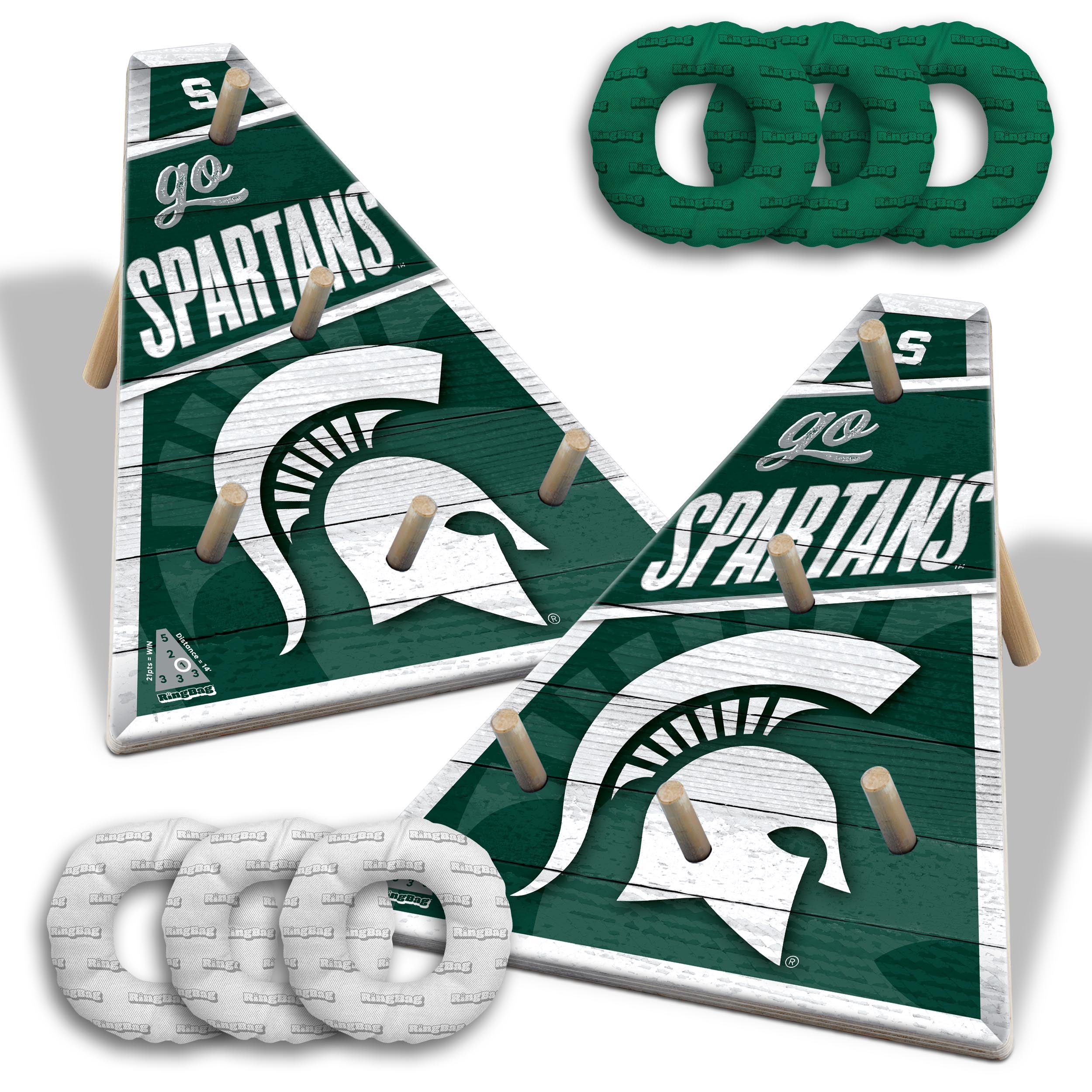 Official NCAA Licensed Ring Toss Game Set - Outdoor Yard Games for Adults & Kids - Perfect for Backyard BBQ, Tailgating, and Family Gatherings