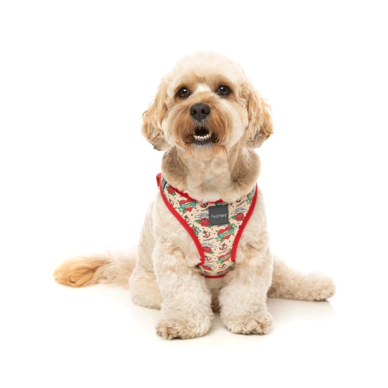 Fuzzyard Ink'd Up Step-in Dog Harness - Adjustable & Soft Pet Vest for Small to Large Dogs (6 Sizes) - Perfect for Walking, Training & Outdoor Adventures