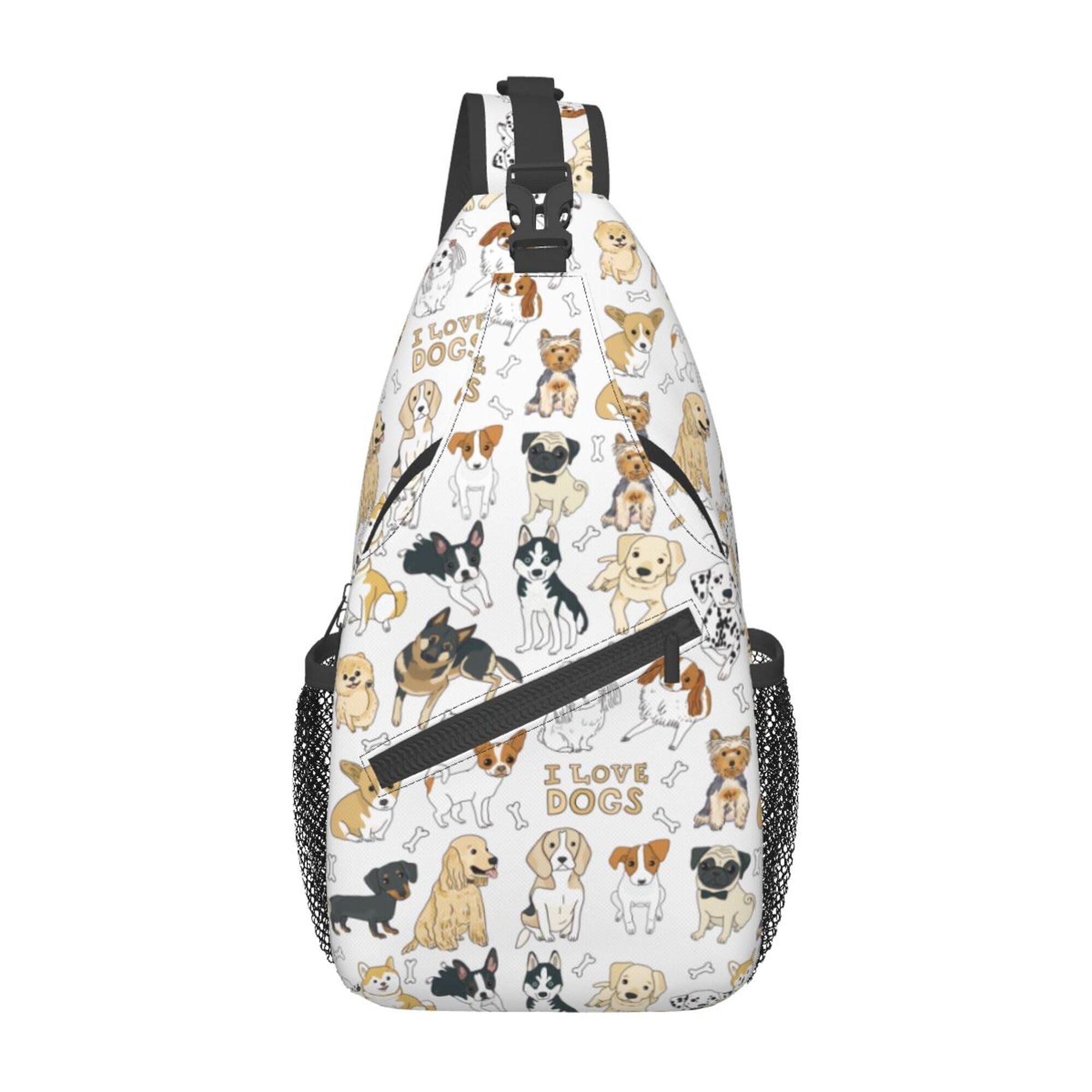 Lightweight Sling Backpack for Women & Men - Adjustable Crossbody Shoulder Bag with USB Charging Port - Perfect for Travel, Hiking, Gym & Daily Use
