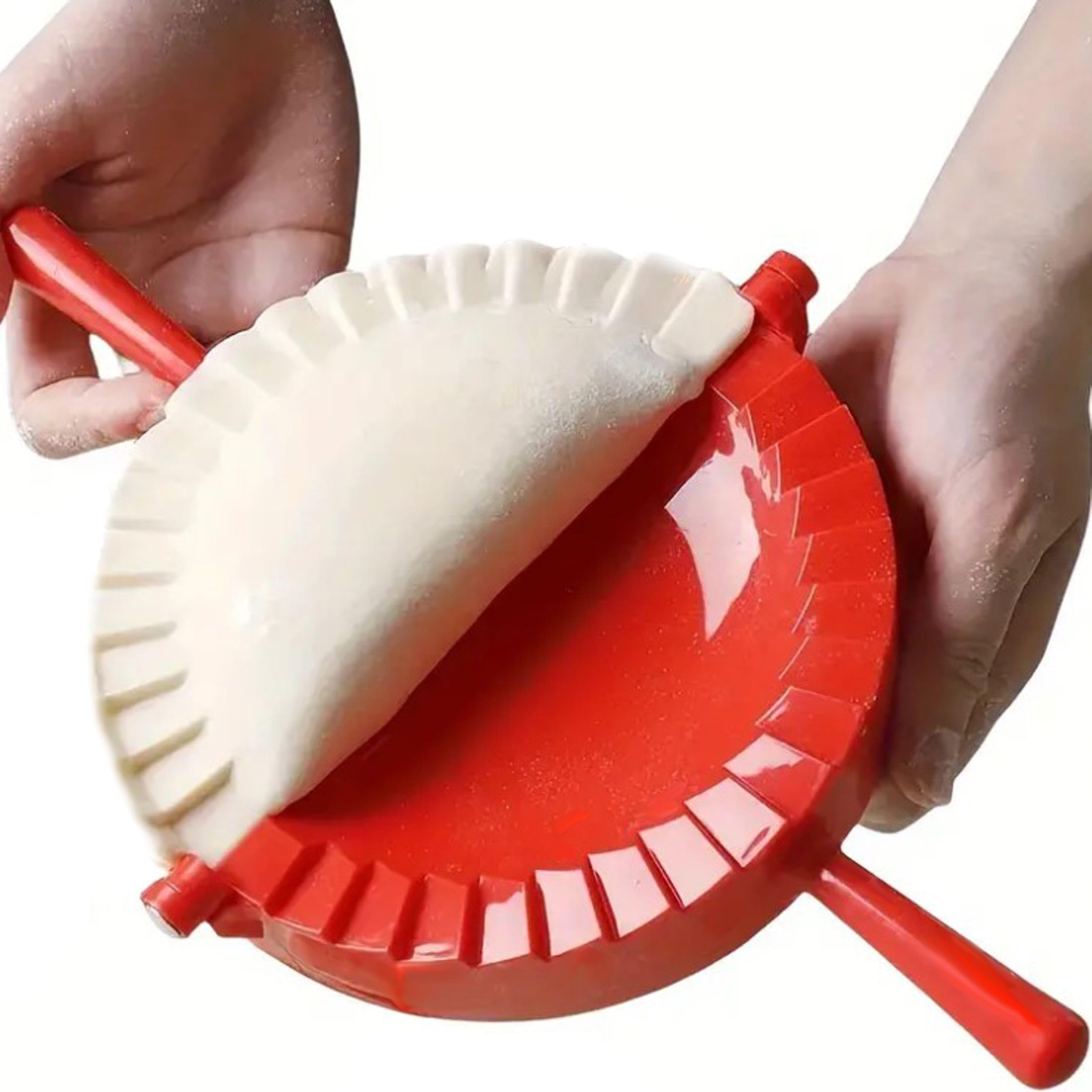 6-Inch Empanada Maker Press - Professional Empanada & Dumpling Dough Press with 2-in-1 Cutter Sealer for Ravioli, Wonton, Pierogi, Calzone & Hand Pies - Perfect for Home Cooking, Parties & Meal Prep
