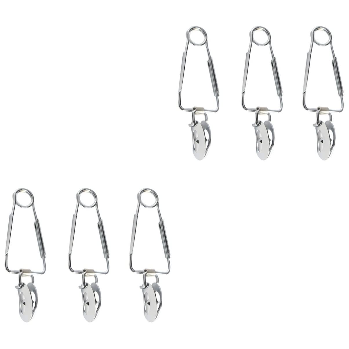 Premium 6-Piece Stainless Steel Kitchen Tongs Set - Spring-Loaded Food Clips for Shellfish, Escargot, Salad, BBQ & Serving | Multi-Functional Cooking Utensils for Restaurants, Catering & Home Kitchens
