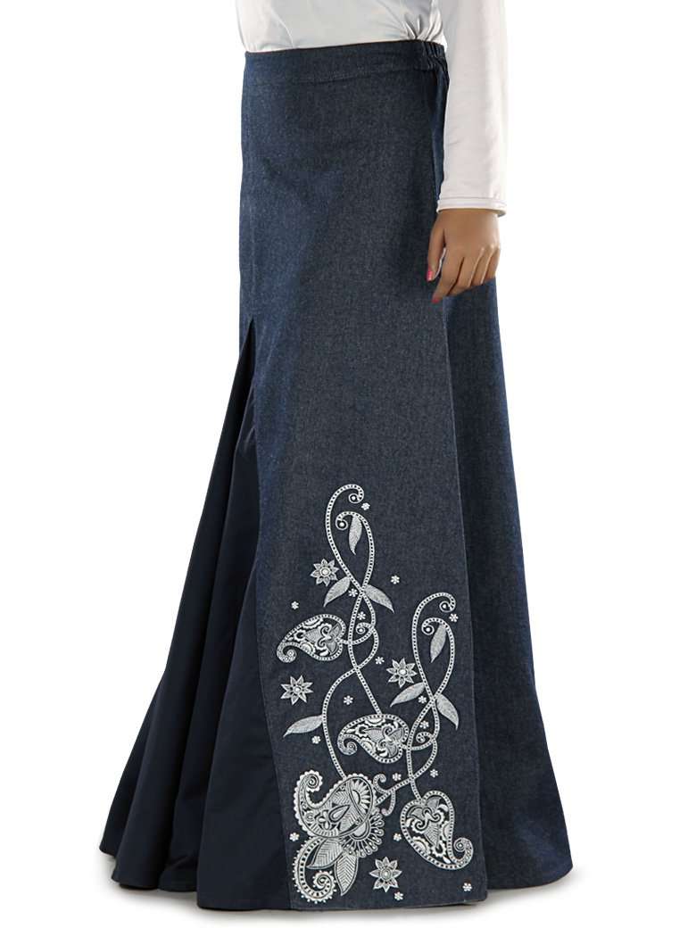 Dina Denim Skirt for Women - High Waisted A-Line Denim Skirt with Pockets | Casual & Chic Outfit for Everyday Wear, Date Night, and Office Style