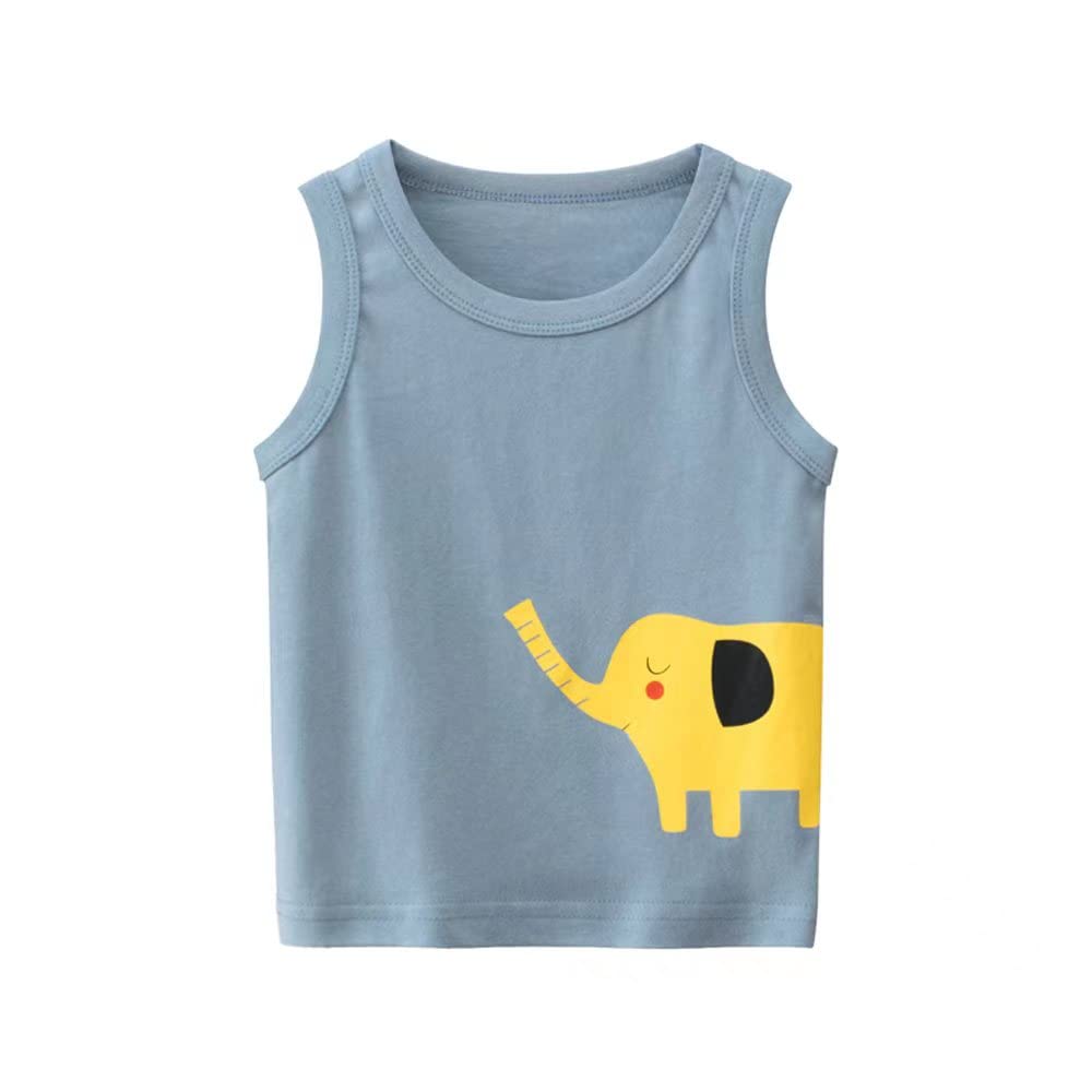 3-Pack Boys' Sleeveless Tank Tops for Toddlers - Soft Cotton Summer Shirts for Playtime, Beach & Outdoor Activities