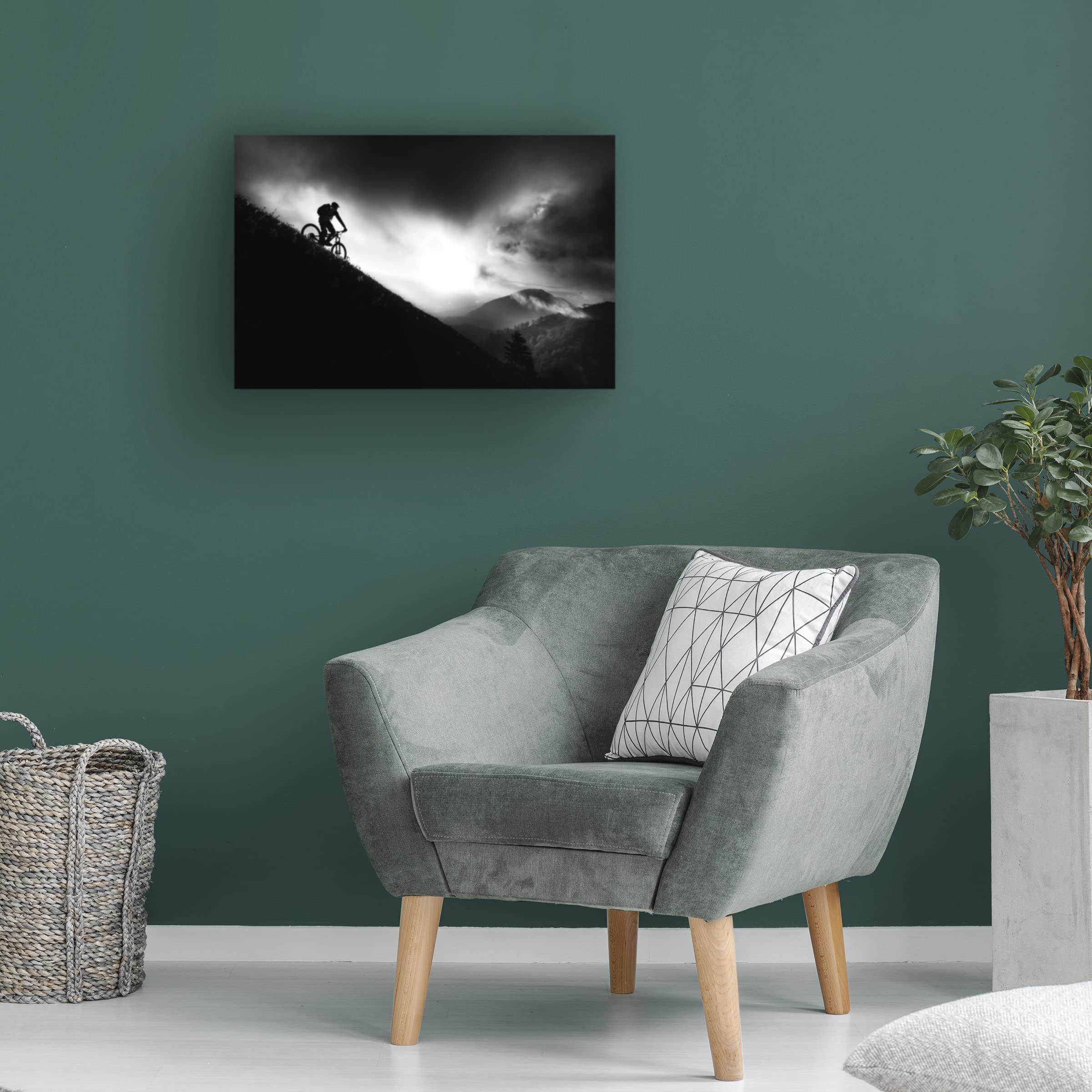 Trademark Fine Art 'Sunrise Ride' Canvas Wall Art Print by Sandi Bertoncelj - Vibrant Landscape Painting for Living Room, Bedroom & Office Decor