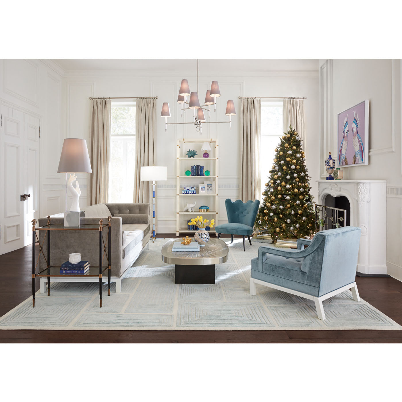 Ripple Slipper Chair - Comfortable Modern Accent Chair for Living Room, Bedroom & Office - Perfect for Reading Nook, Lounge Area or Small Space Decor