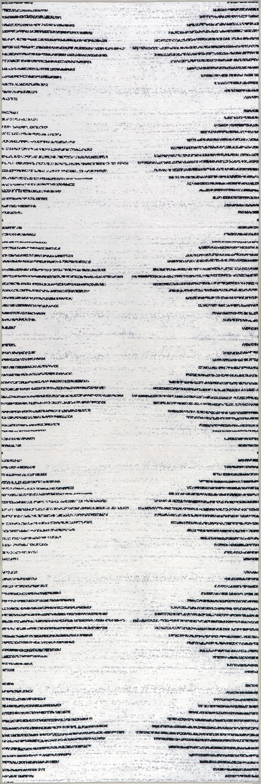 Diamond Pinstripes Spill Proof Washable Rug - White | Non-Slip Luxury Floor Mat for Living Room, Bedroom & Office