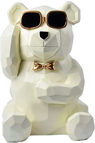 Pink Bear Animal Tissue Box Holder - Cute Desktop Paper Towel Dispenser for Living Room, Bedroom, Home & Office Decor - Car Tissue Organizer - Perfect for Home Decor, Gift Giving and Daily Use