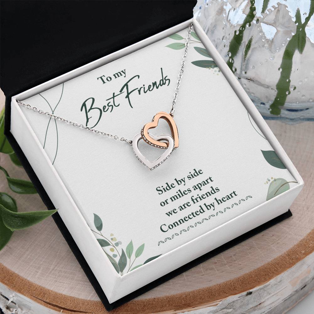 Best Friend Gifts - Long Distance Friendship Gifts for Her/Him - Heart Connection Keepsake - Perfect for Birthday, Anniversary & Miss You Moments