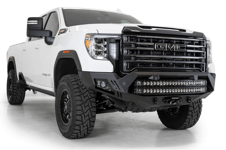 2020-2023 GMC Sierra 2500/3500 HD Bomber Front Bumper - Heavy Duty Off-Road Replacement Bumper for Truck Protection & Adventure (Model: ADD F460053500103) - Perfect for Off-Roading, Overlanding & Truck Customization