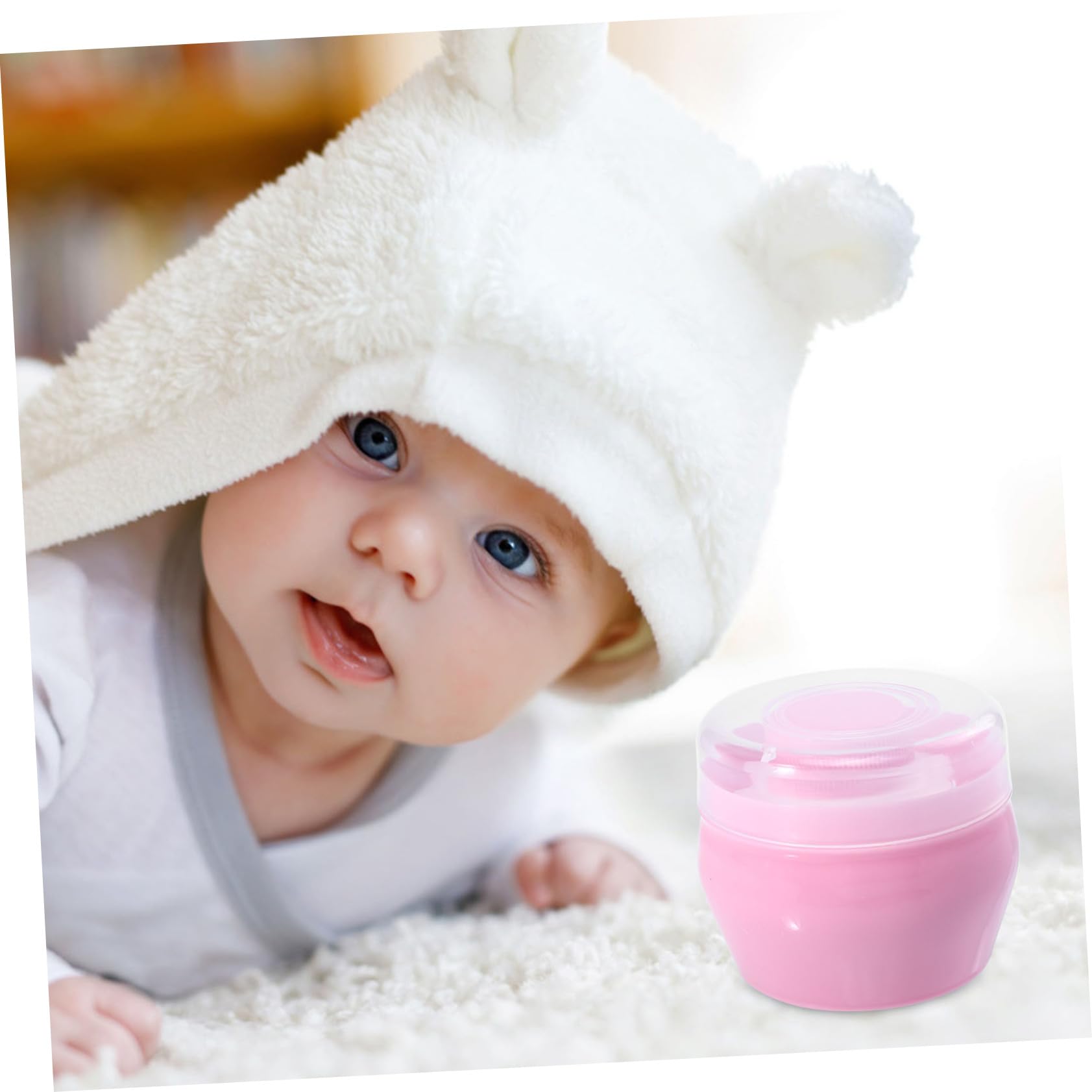 2 Pack Baby Powder Dispenser - Empty Talcum Powder Container for Infants & Toddlers, PP Plastic Powder Sponge Case - Perfect for Diaper Changes, Baby Care & Travel