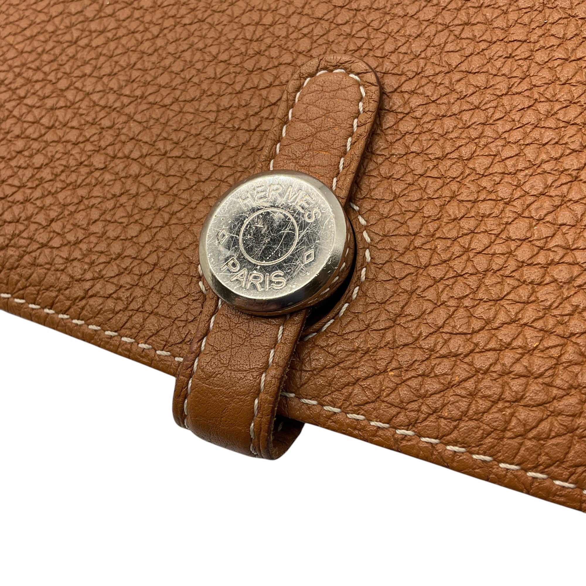 Hermes Light Brown Dogon Duo Leather Wallet for Men & Women - Premium Bifold Wallet with Card Slots - Perfect for Travel, Business & Everyday Use