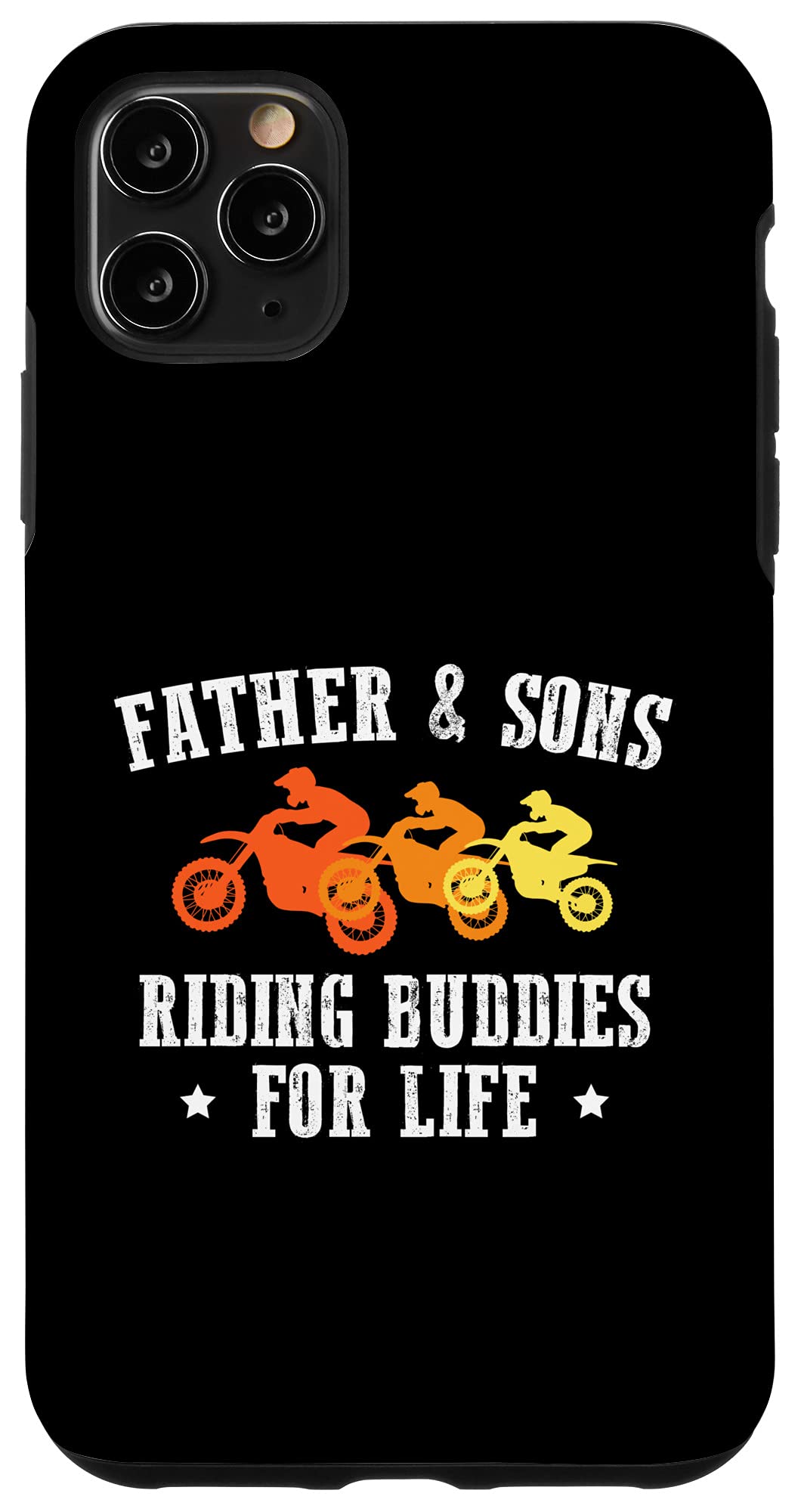 iPhone 11 Pro Max Case - Dirt Bike Motocross Design for Father & Son Riding Buddies | Perfect for MX Racing, Off-Road Adventures & Motorcycle Enthusiasts