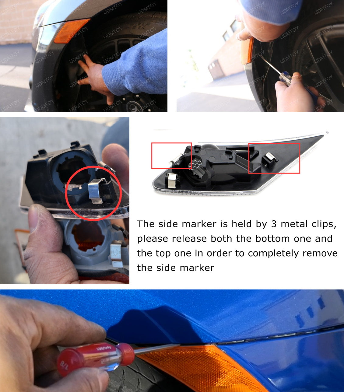 Clear Lens Front Side Marker Lamp Housings for Subaru BRZ Scion FR-S Toyota 86 - Replacement Light Assembly for Enhanced Visibility & Safety (Perfect for Night Driving & Custom Car Mods)