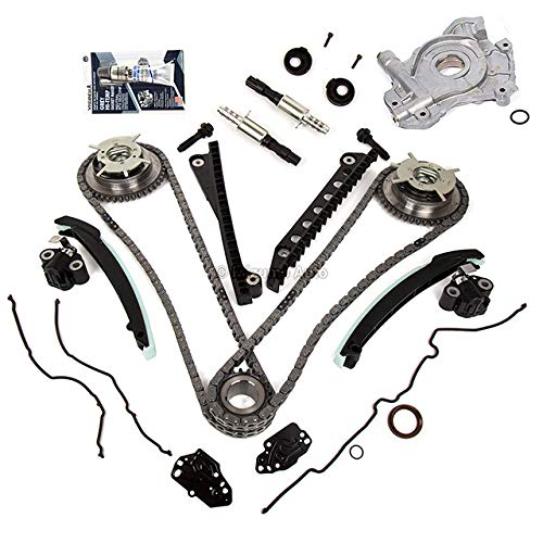 Mizumo Auto MA-4216902237 Timing Chain Kit with Cam Phaser & Solenoid Oil Pump - Compatible with 2004-2010 Ford 5.4L Triton 3 Valve V8 Engine - Perfect for Engine Repair & Maintenance