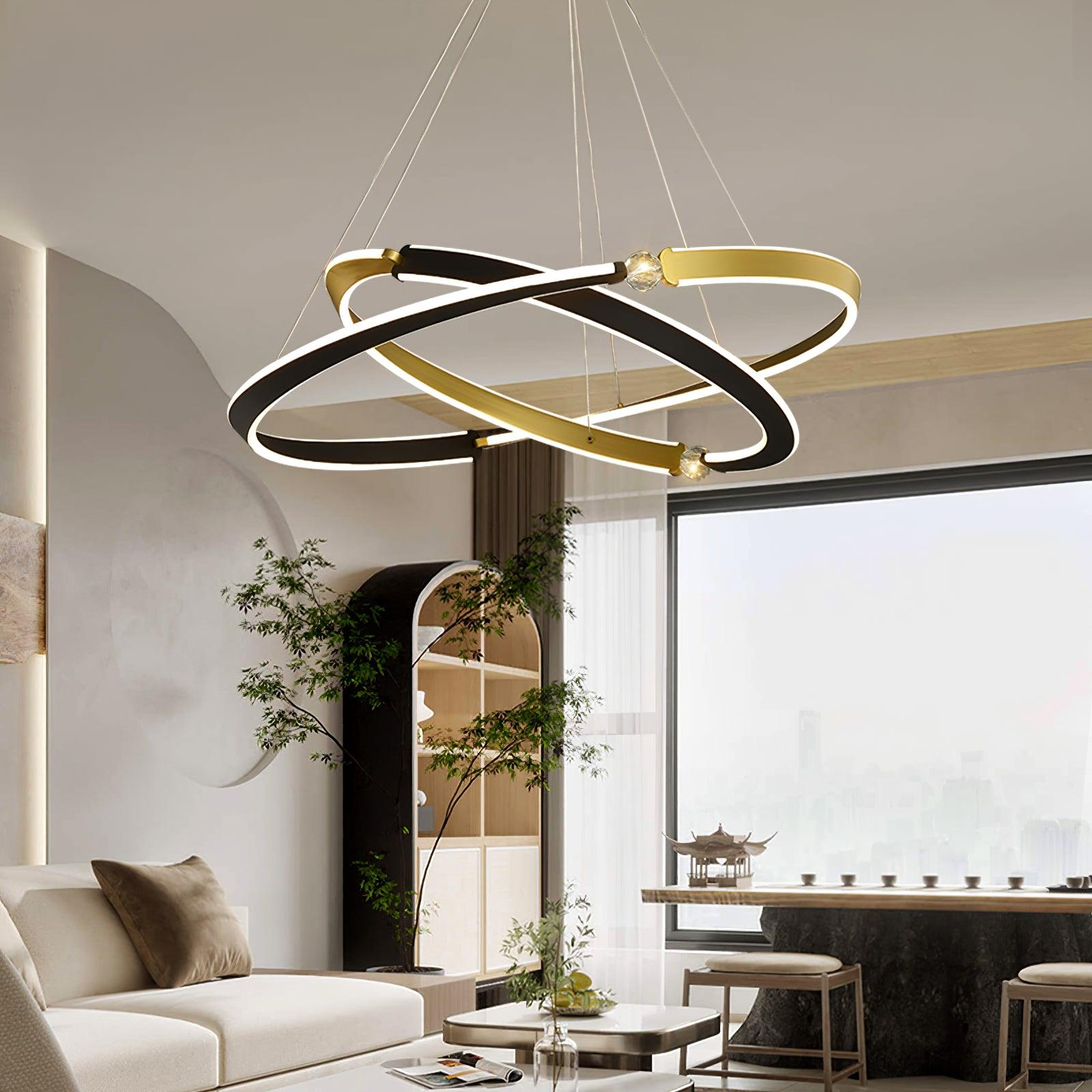 Modern LED Pendant Light with Adjustable Height - Dimmable Hanging Fixture for Kitchen Island, Dining Room & Bedroom Lighting Decor