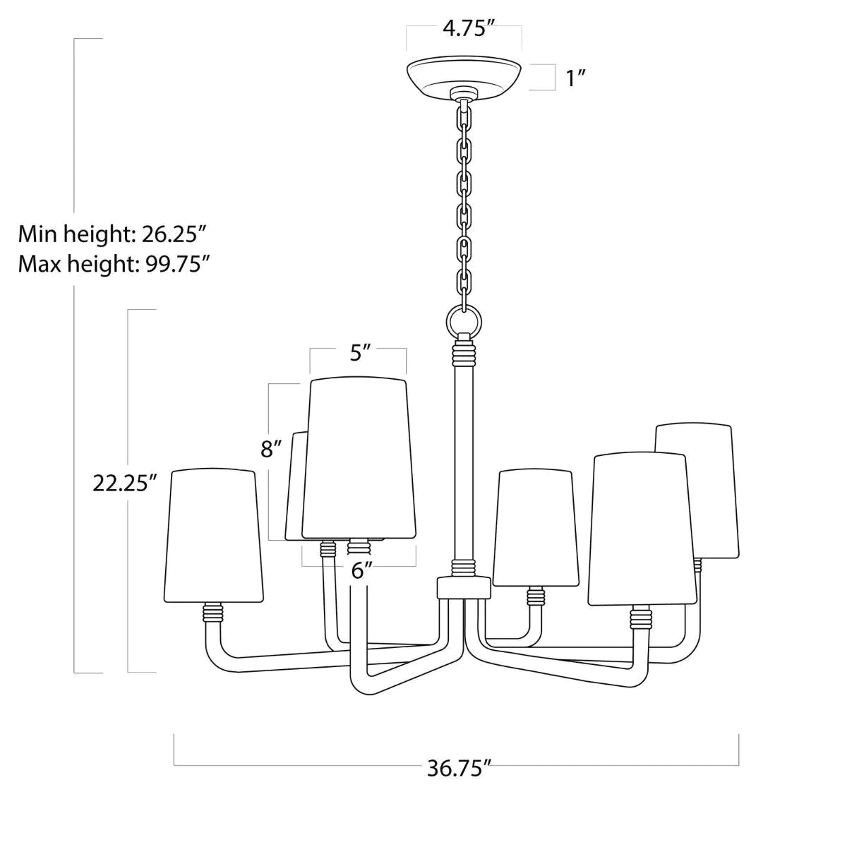 Stylish Boracay Chandelier Small - Elegant Mini Crystal Ceiling Light Fixture for Bedroom, Dining Room, or Living Room Decor