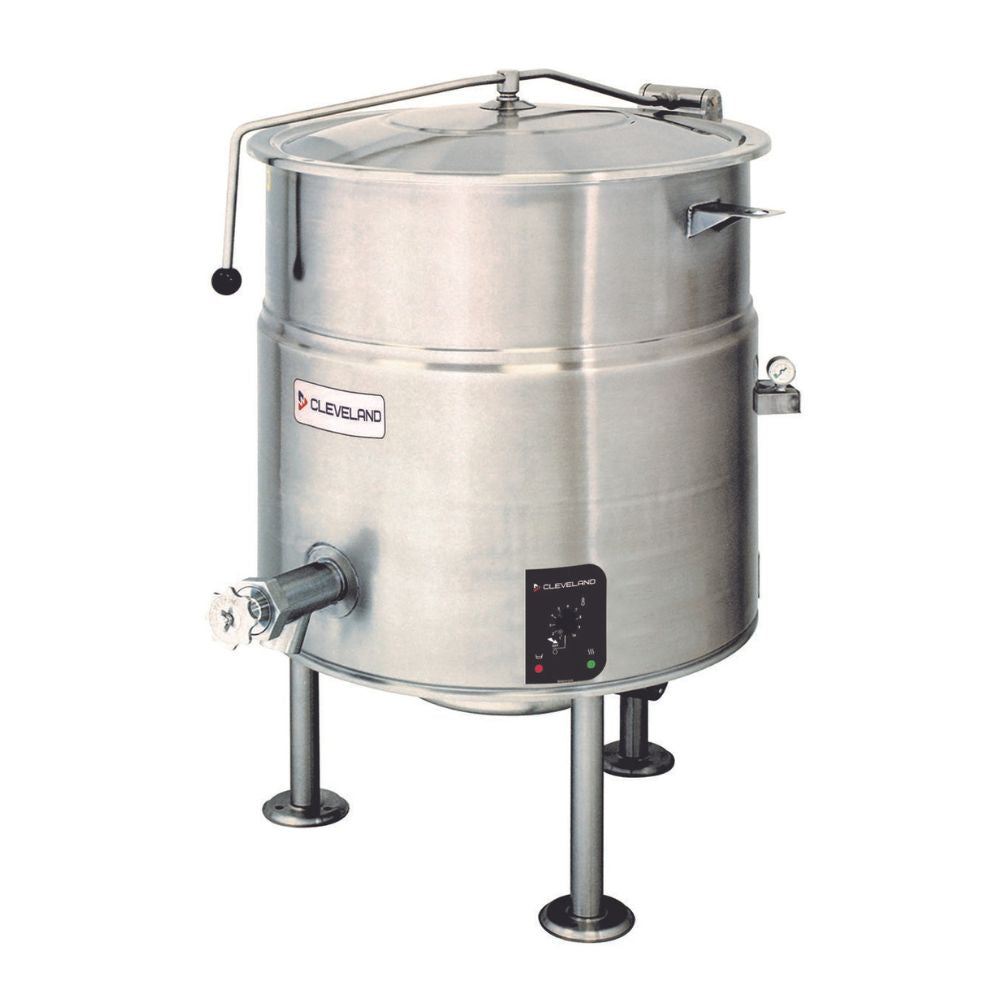Cleveland KEL25 25-Gallon Commercial Electric Steam Jacketed Kettle - Perfect for Restaurants, Catering & Large Batch Cooking