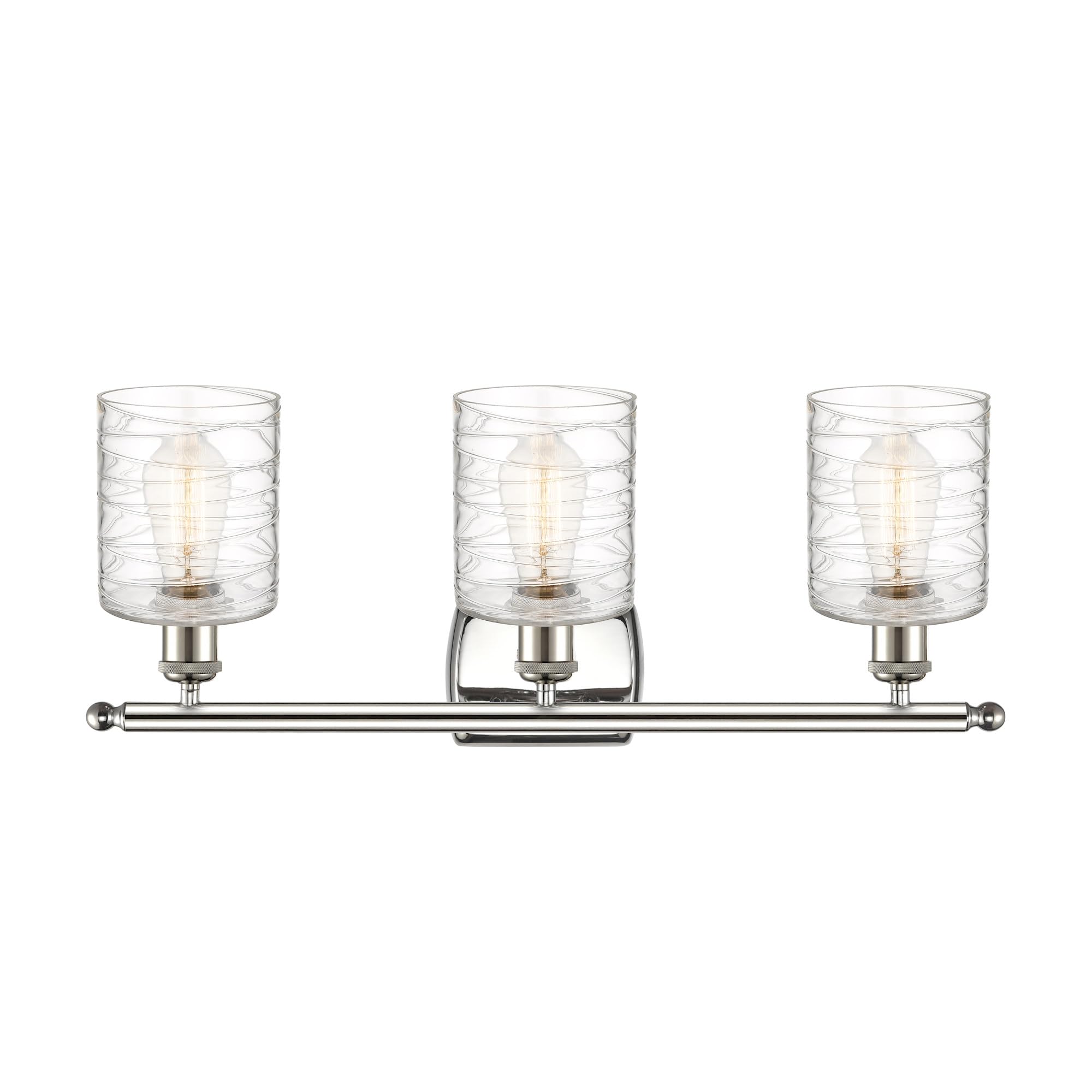 Innovations 516-3W-AB-G111 3-Light Bathroom Vanity Light Fixture - Modern LED Bath Vanity Lighting for Mirror, Makeup & Shaving - Ballston Collection (Brushed Nickel Finish) - Perfect for Bathroom Renovation & Home Decor