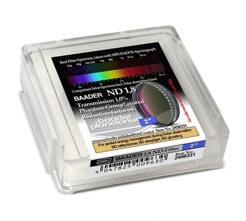 2-Pack Neutral Density Moon Filter (BPND18) for Telescope Photography - Reduce Glare & Enhance Lunar Details for Stargazing & Astrophotography