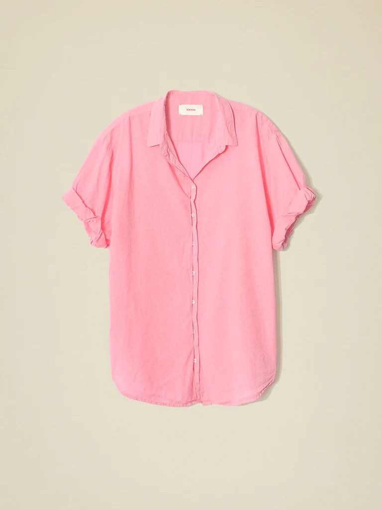 Channing Shirt Rose Mallow Floral Print Women's Blouse - Perfect for Office Wear, Date Nights & Spring Outfits