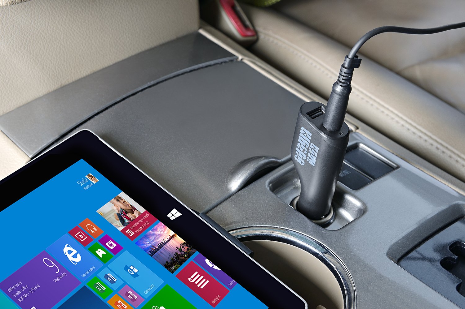 36W 12V 2.58A Microsoft Surface Car Charger - Compatible with Surface Pro 3/4/5/6/9, Surface Book, Surface Go & Laptop - Includes USB 2.0 Port (5Ft Cord) & Travel Case - Perfect for Road Trips & Business Travel