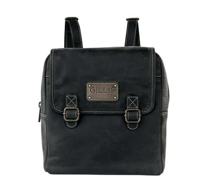Vintage Leather Backpack for Men & Women - Dorr Trafalgar Knapsack in Classic Black | Durable Travel Backpack for Work, School & Outdoor Adventures