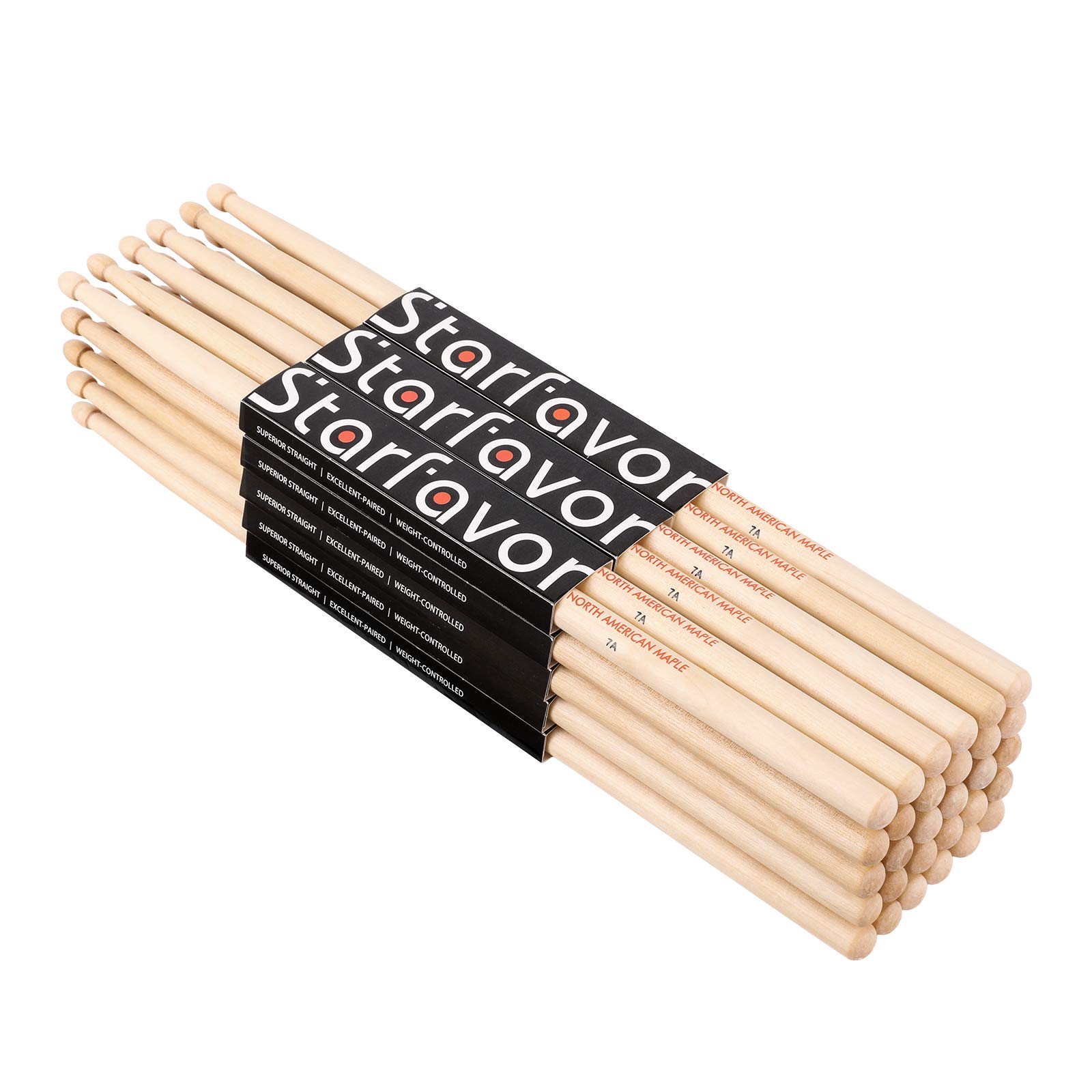 Starfavor Ergonomic Drum Throne with 7A Drum Sticks - Adjustable Height Drum Seat for Drummers, Perfect for Practice, Live Performances & Studio Sessions