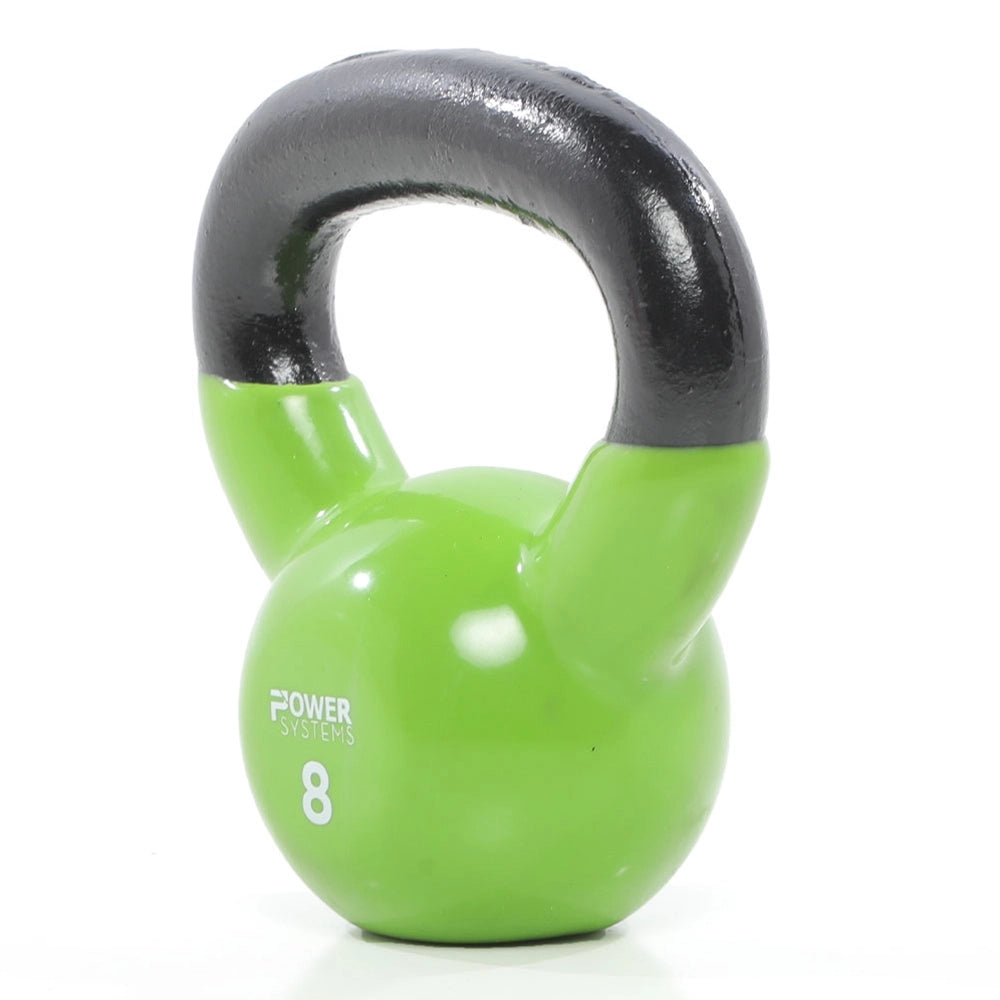 Premium Kettlebell for Strength Training - Power Systems Prime Cast Iron Kettlebell for Home Gym, CrossFit & Functional Fitness Workouts