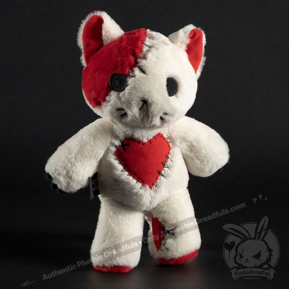 Plushie Dreadfuls Love Kitten Stuffed Animal - Soft Cute Plush Toy for Kids, Cat Lovers & Gift Giving | Perfect for Cuddling, Bedroom Decor & Stress Relief