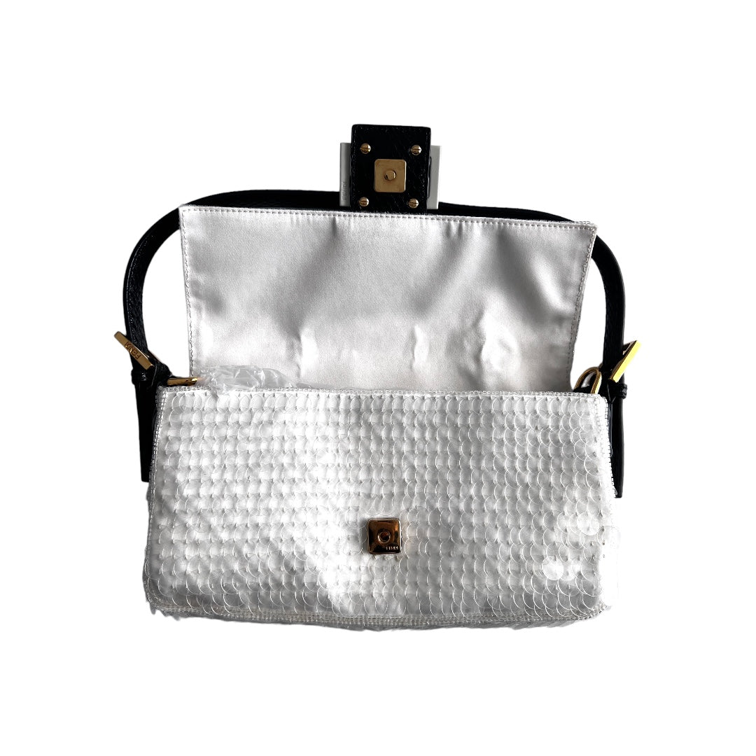Fendi Panda Sequin Baguette Bag - Stylish Crossbody Purse for Women | Perfect for Parties, Date Nights & Special Occasions
