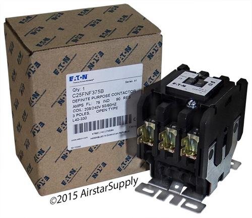 Cutler Hammer C25FNF375B DP Contactor 230V 75 AMP - Heavy Duty Electrical Switch for HVAC, Industrial Machinery & Motor Control Systems