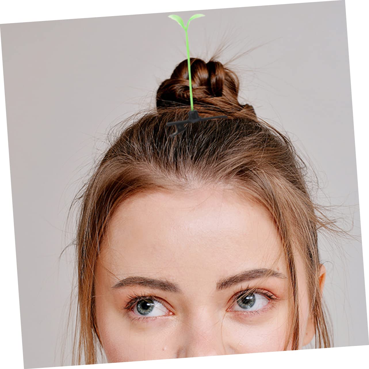 Minkissy Tiny Hair Clips - Cute Simulated Bean Sprout Hairpins for Girls (8-12 Years Old) - 12PCs Kids Hair Accessories Set for School, Party & Daily Wear
