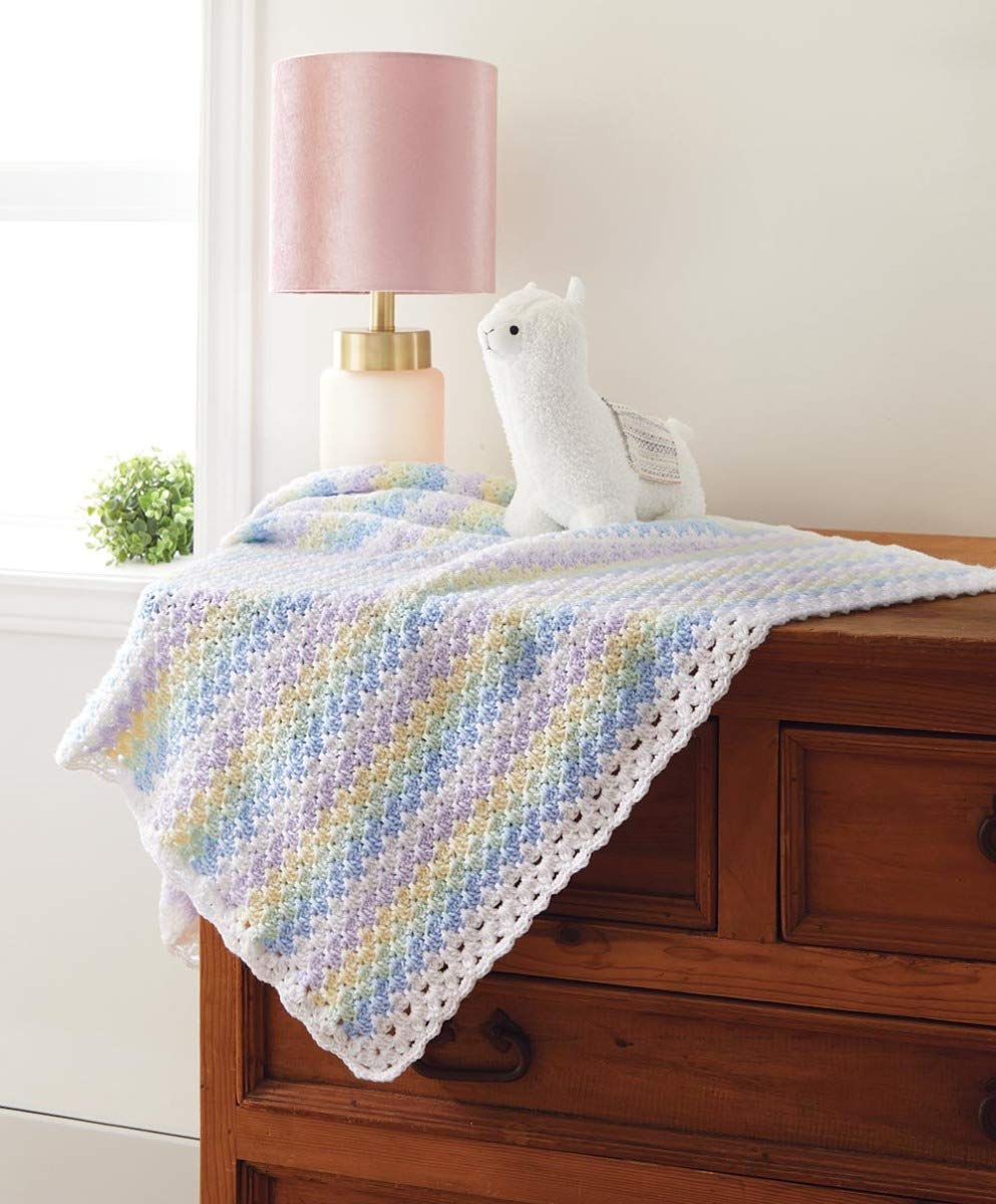 Soft Baby Spike Stitch Knit Blanket - Cozy & Breathable Nursery Blanket for Newborns & Toddlers - Perfect for Swaddling, Stroller, Crib & Photo Shoots