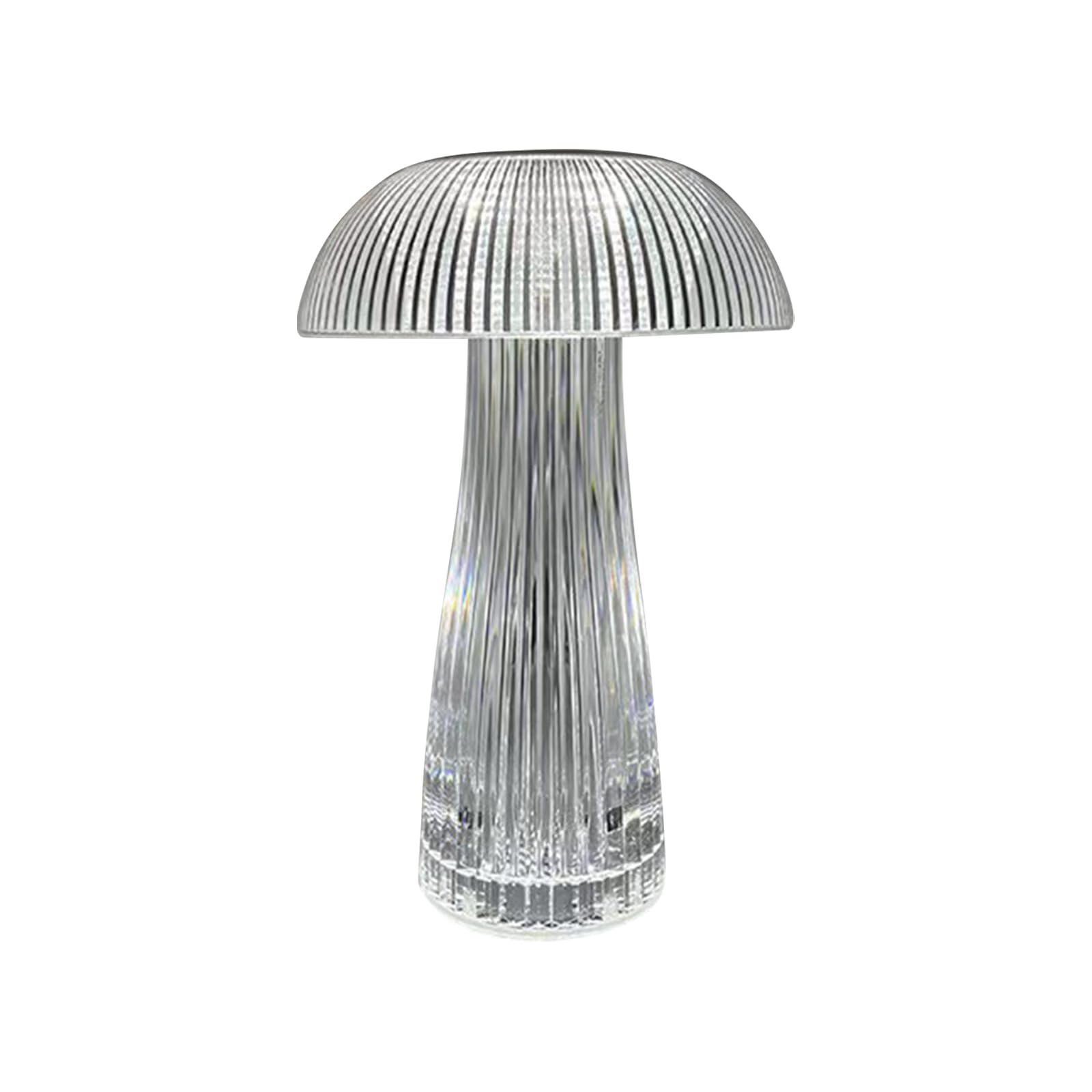 16 Color Mushroom Lamp with Crystal Jellyfish Design - Creative LED Table Lamp for Romantic Atmosphere, Cordless Decorative Light for Bedroom, Living Room, Christmas Gift & Home Decor