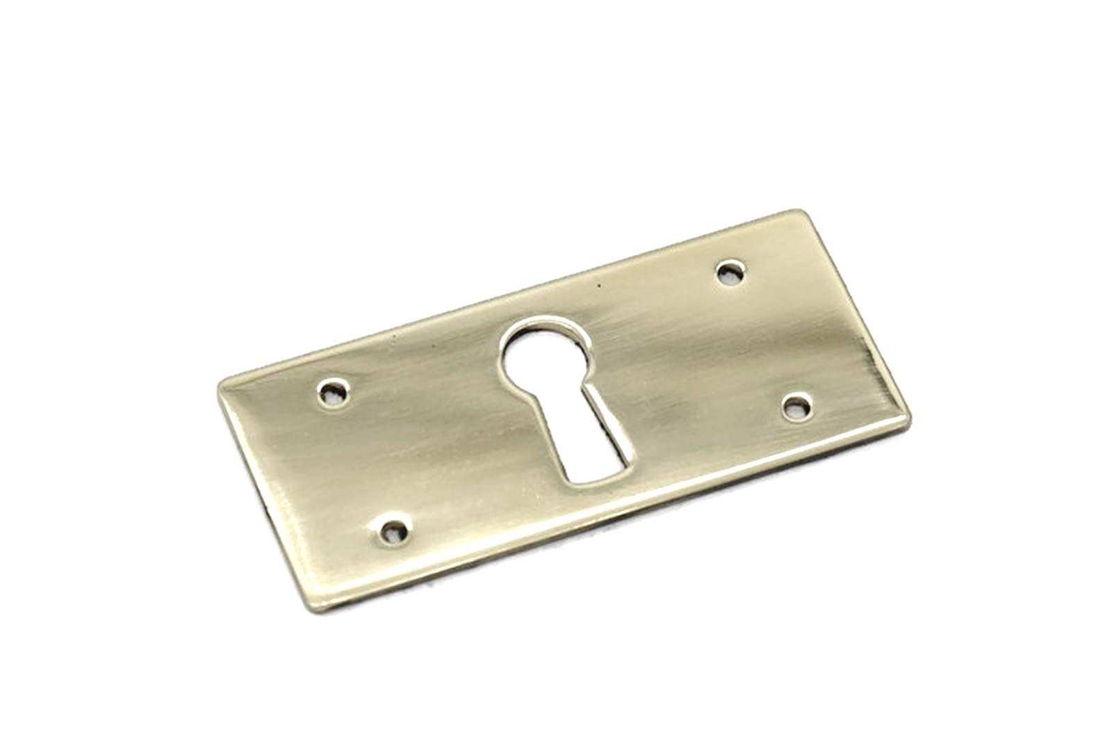 Antique Victorian Keyhole Cover Plate - Brass Cabinet Lock Escutcheon for Mission Style Furniture | Vintage Key Hole Cover for Doors, Drawers & Cabinets - Home Décor & Security Upgrade