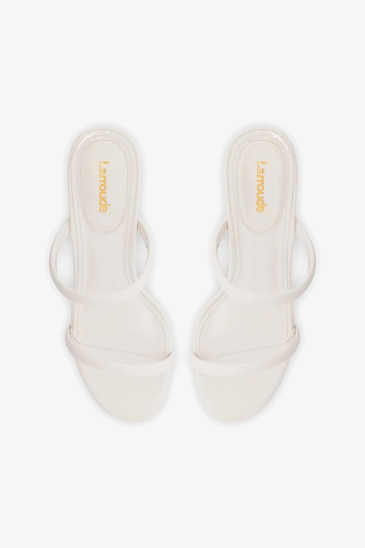 White Patent Leather Dew Drop Mule - Comfortable Women's Slip-On Shoes for Casual Wear, Office & Outdoor Walking