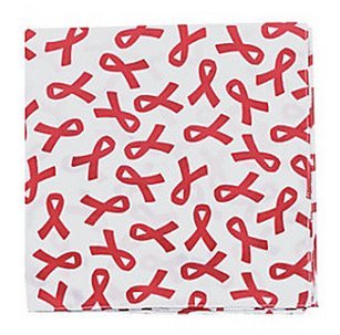 12 Pack Red Awareness Ribbon Bandanas - Cancer Support & Awareness - Perfect for Fundraisers, Events, and Solidarity Campaigns