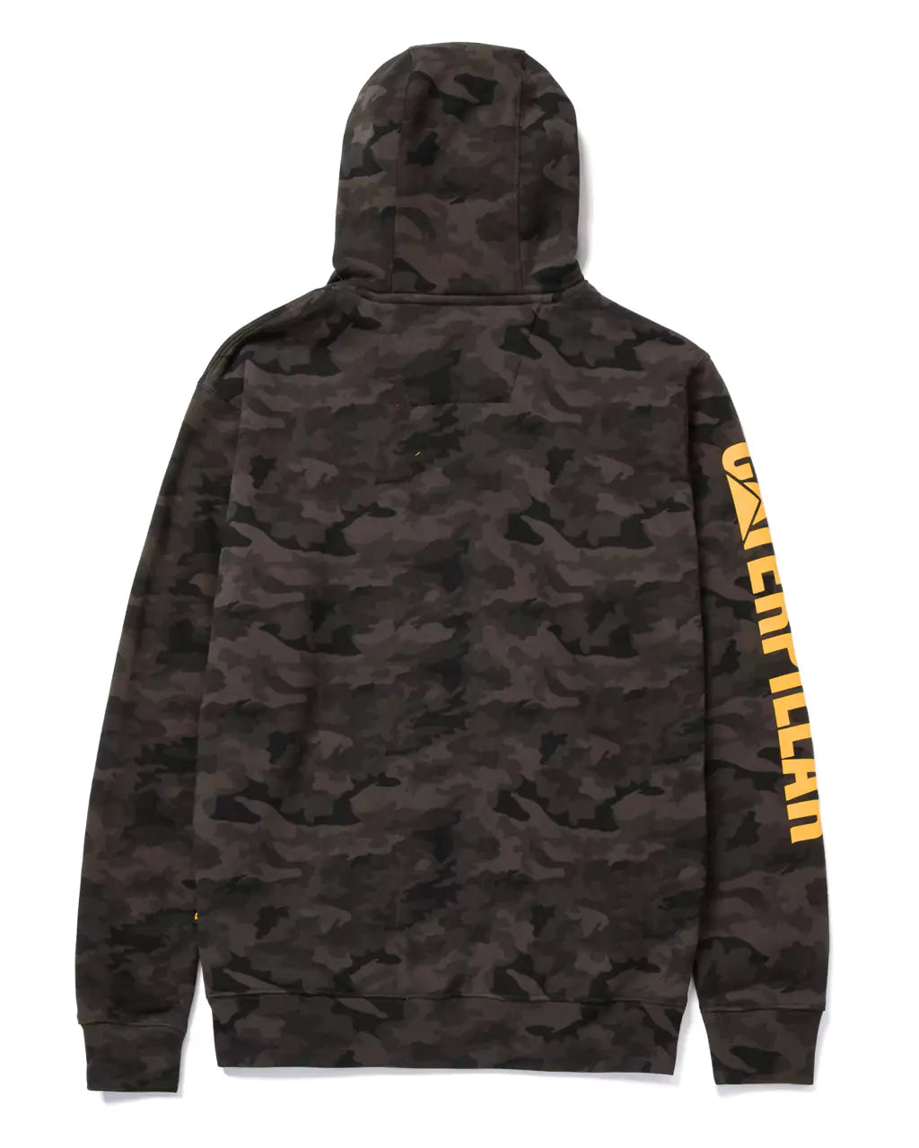 CAT Men's Banner Logo Hooded Sweatshirt - Soft Fleece Pullover for Casual Wear & Outdoor Activities
