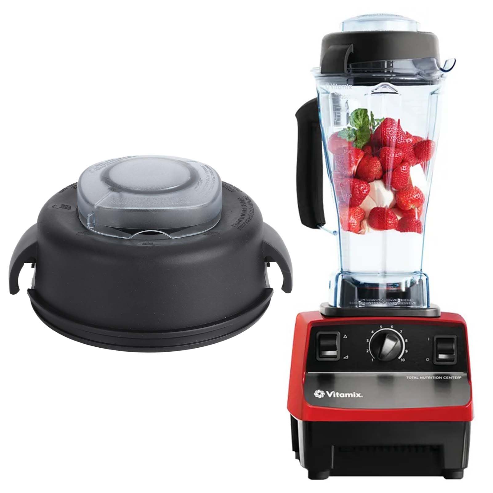 KMERCE Vitamix Blender Lid and Plug Replacement Parts for Vitamix 64Oz 5200 5000 Series - High Profile - Perfect for Smoothies, Soups, and Nut Butters