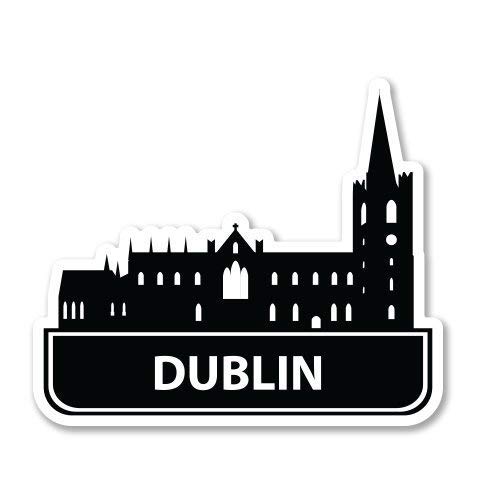 Dublin Silver Chrome Spinning Keychain - Double Sided for Keys & Gifts