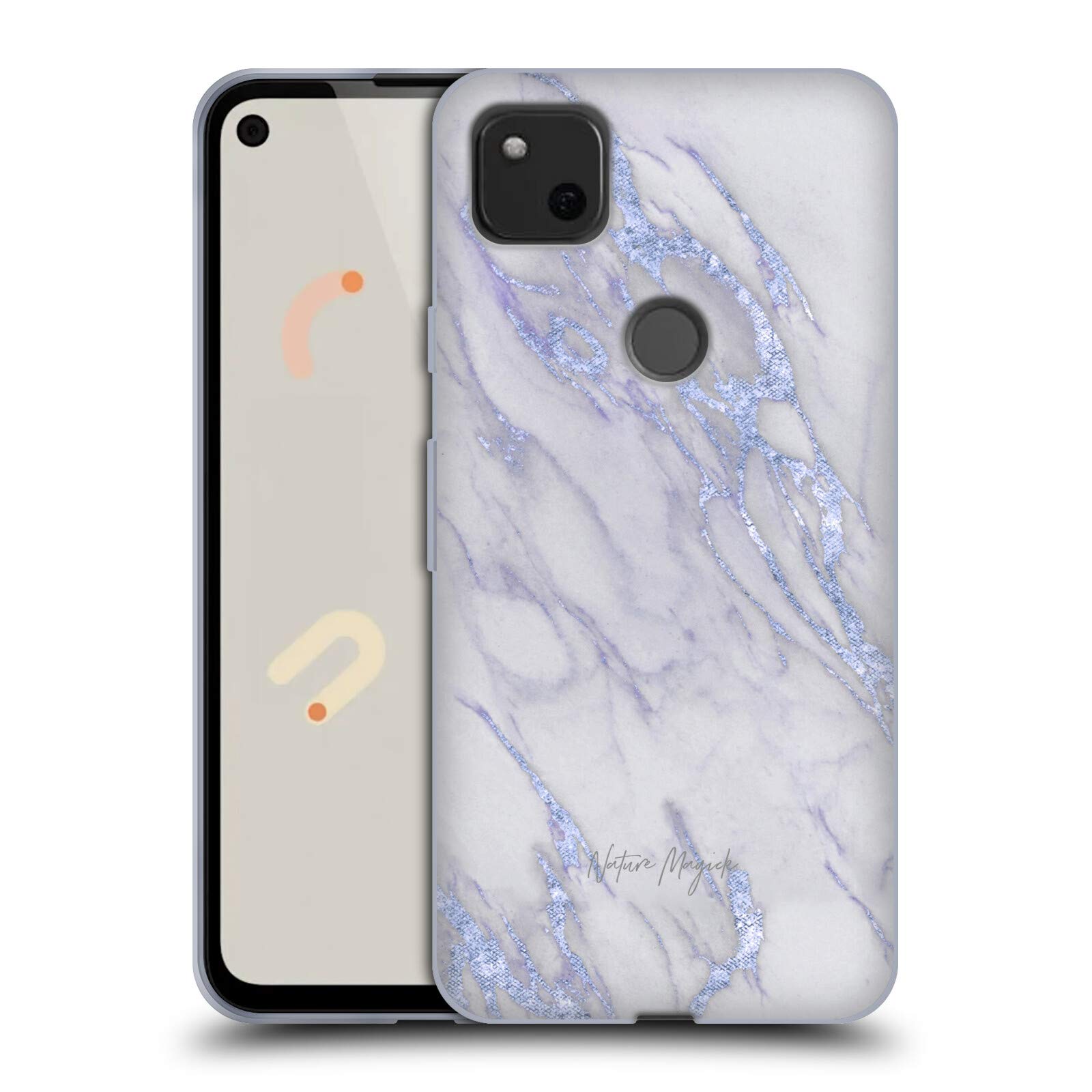 Nature Magick Indigo Marble Google Pixel 4a Case - Stylish Protection for Everyday Use