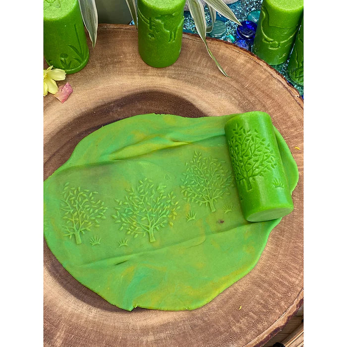 Yellow Door® Let's Roll Seasons Dough Roller Set - 4 Seasonal Textured Rolling Pins for Kids Sensory Play, Early Learning & Fine Motor Skills Development - Perfect for Playdough, Clay & Baking Activities