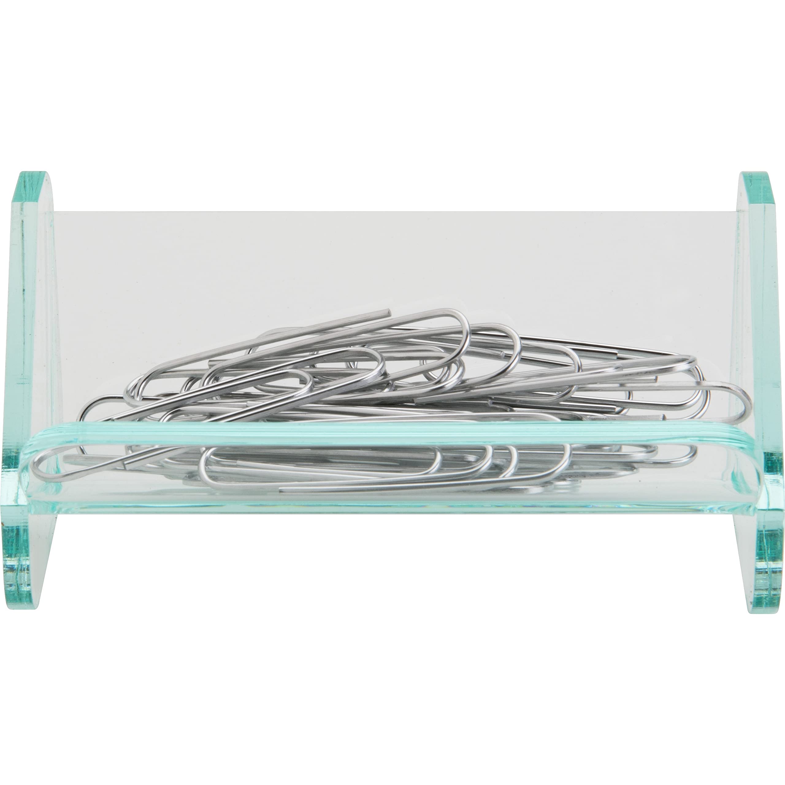 Elegant Acrylic Paper Clip Holder & Organizer - Office Binder Clip Dispenser for Desk Organization - Perfect for Office, School, and Home Workspace Accessories